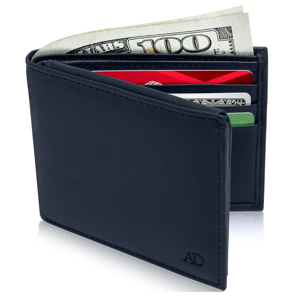Access Denied - Slim Bifold Wallets For Men RFID - Front Pocket Leather ...