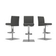 thumbnail image 3 of Casabianca Modern Vittoria Metal Italian Adjustable Bar Stool in Gray, 3 of 3