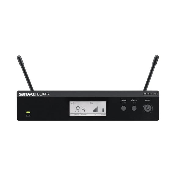 Shure BLX4R Single-Channel Wireless Rackmount Receiver, H10: 542.125-571.800MHz