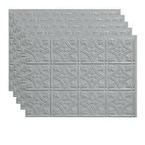 FASÄDE Traditional Style 1 Decorative Vinyl 18in x 24in Backsplash Panel in Cashmere (5 Pack)