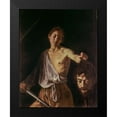 thumbnail image 2 of Caravaggio 15x18 Black Modern Framed Museum Art Print Titled - David With The Head of Goliath, 2 of 5