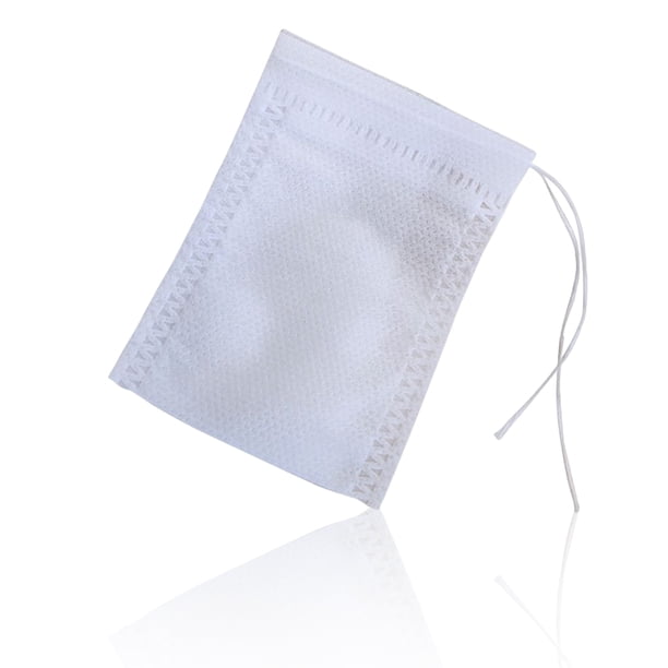 Bearachild 100 unids/lote de bolsitas de té de telas no tejidas cuadradas vacías para cocinar bolsas de té perfumadas de grado alimenticio Teteras 100 pièces 5.5x7cm
