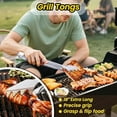 thumbnail image 6 of Grilling Accessories - 4Pcs Rose Wooden BBQ Grilling Tools Set, Heavy Duty Stainless Steel Barbecue Grill Tools Kit with Spatula, Clips, Brushes, Forks for Outdoor Grill, BBQ Gift for Men and Women, 6 of 8