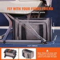 thumbnail image 3 of PetFurnishn Cat Carrier with Wheels Airline Approved Rolling Pet Carrier 25 lbs Grey, 3 of 12