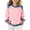 Pink, variant on Girls Long Sleeve Shirt Lapel Collar Denim Patchwork Tops Casual Pullover Shirt Fashion Clothes for Youth Size 5-15 Year