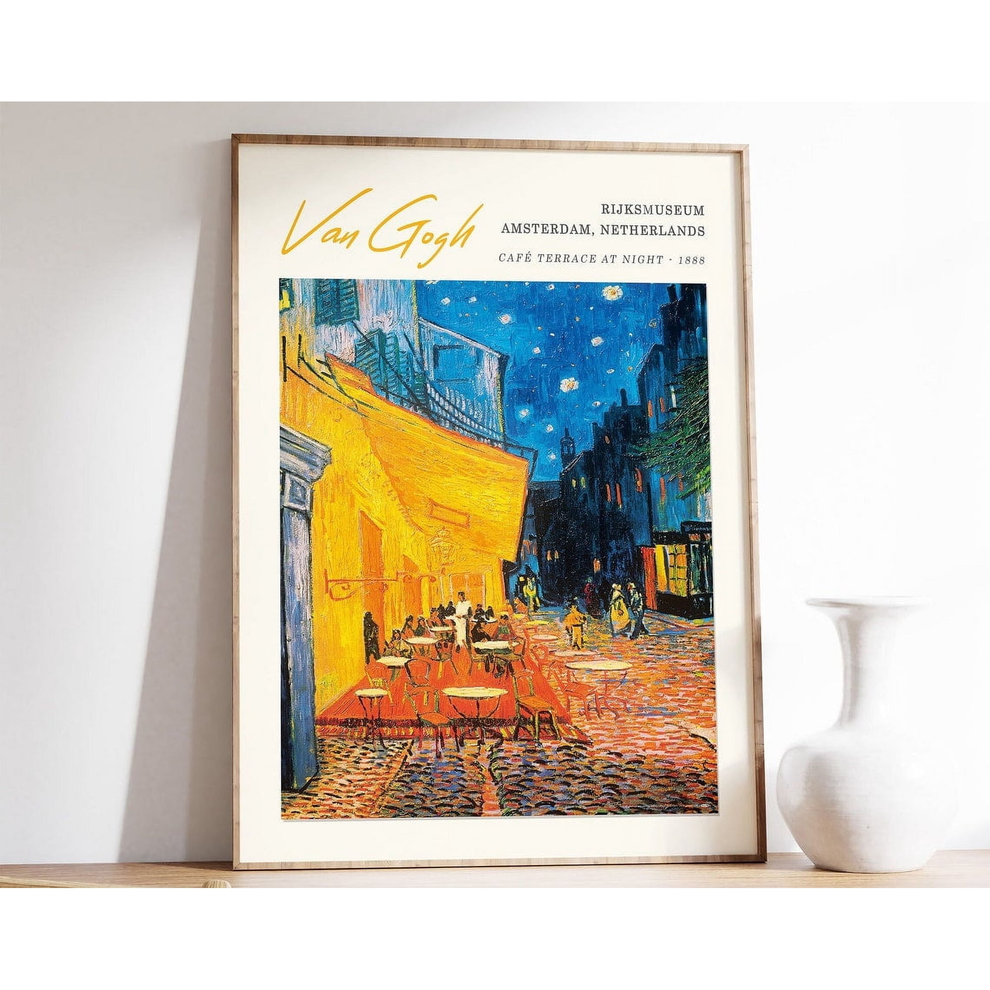 Van Gogh Poster Cafe Terrace At Night Van Gogh Art Print Street Wall Art Decor Floral Garden Art Gift Wall Art Modern Wall Decor