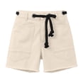 thumbnail image 4 of Womens Summer Loose Casual Shorts Drawstring High Waisted Denim Shorts Multi Pocket, 4 of 4