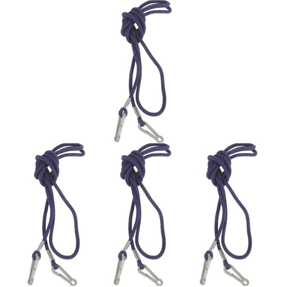 PartyKindom Nylon Anti-Lost Glove Straps, Navy, Ergonomic Design for Home Use 4Pcs