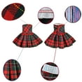 thumbnail image 4 of E-TING Red-Green Plaid Dress for elf doll, 4 of 4
