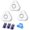Whi, variant on 1/3/5 Pack Water Leak Detectors for Home, 120Db Water Sensor Alarm, Ground And Wall Leak Detector for Basement, Bathroom, Kitchen, Sink, Pipe, Toilet & Laundry Room Flood Alert