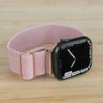thumbnail image 3 of onn Watch Band, Universal Fit for Apple Watch, Samsung Galaxy, Garmin 20mm, 2 Pack-Pink & Green Knit, 3 of 6