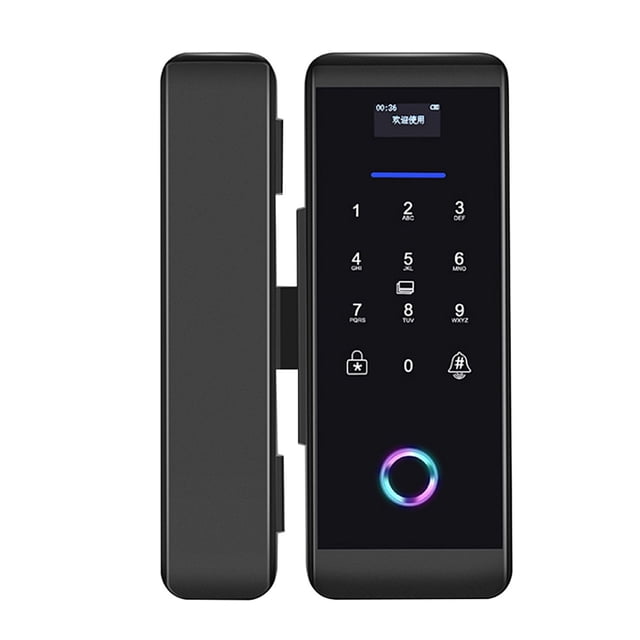 Cerradura electrónica, contraseña de huella digital, tarjeta IC, cerradura de huella digital, cerradura de puerta de vidrio, artesanía Superior