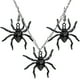 thumbnail image 2 of 3PCS Halloween Spider Shape Colgante, collar y aretes Set Cartoon Masquerade Costume Party Cosplay Accesorios de joyería (Plata, Negro), 2 of 6