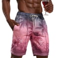 thumbnail image 5 of XINPING Men Volleyball Shorts Casual Palm Tree Print Quick-Dry Vacation Beach Shorts with Pockets Upf 50+ Sun Protection Fishing Shorts for Men, 5 of 5