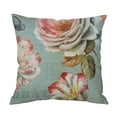 thumbnail image 1 of asddcavvf Extra Longue Zip et Taie d'Oreiller en Lin Coussin Fleur Feuille Verte Coussin Canapé Salon Housse de Coussin Taie d'Oreiller Roues de Travail Taie d'Oreiller, 1 of 3