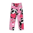 thumbnail image 4 of Disketp Panda Heart Valentine Pink Men'S Pajama Pants - Ultra Soft Fleece Sleep And Lounge Pants (Size: S-Xxl), 4 of 9