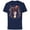 Navy, variant on Princess Sweet Snow White Chibi - Short Sleeve Cotton T-Shirt for Adults - Customized-Black