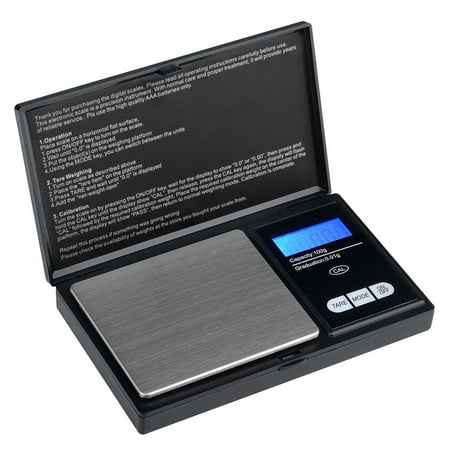 Insten High Precision .01 gram Digital Scale 100 x 0.01 g for Jewelry Gold Silver Coin Weighting (Compact Size)(Stainless Steel Salver)(Backlit Display)(Support 6 modes : g / oz / ozt / dwt / ct / (Best Digital Coin Scale)