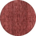 thumbnail image 1 of Ahgly Company Machine Washable Indoor Round Abstract Red Modern Area Rugs, 5' Round, 1 of 4