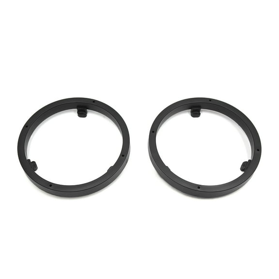 Unique Bargains 2pcs Black 6.5" Car Audio Speaker Mounting Spacer Adaptor Rings for Mitsubishi