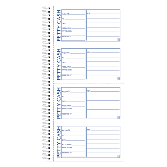 Adams® 2-Part Petty Cash Receipt Book, 5 1/2" x 11", Book Of 200 Sets