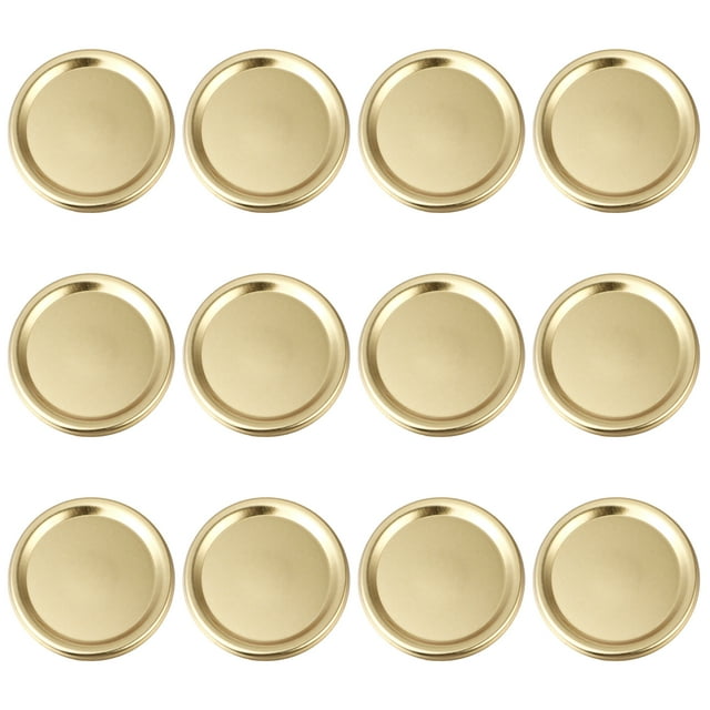 24 Pcs Couvercles de Bocaux Mason à Ouverture Régulière, Étanches, Type Fendu