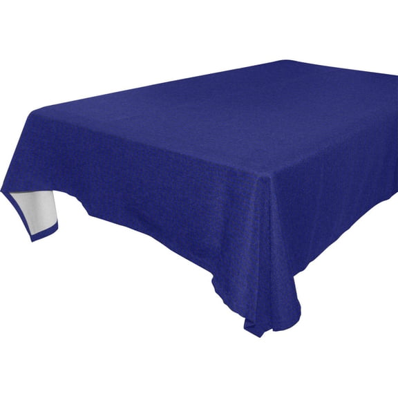 Vzayy Premium Polyester Square Tablecloth Set 54-120 Inch,Dark Blue