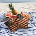thumbnail image 3 of 2 Pack Outdoor Waterproof Throw Pillow Covers,Independence Day USA Flag Decorative Square Pillow Case Patio Pillowcases for Chair Couch Sofa 16x16in, 3 of 9