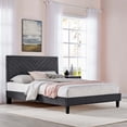 thumbnail image 3 of Modway Roxanne Performance Velvet Queen Platform Bed, Multiple Colors, 3 of 3