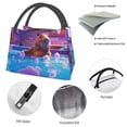 thumbnail image 4 of Fotbe Capybara Bathtub Fun Bolsa Térmica Portátil con Estampado, Bolsa de Entrega de Alimentos Aislada, Bolsa Reutilizable de Gran Capacidad para Comidas y Supermercado, 4 of 6