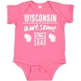 thumbnail image 3 of Inktastic Wisconsin Awesome Since 1848 Boys or Girls Baby Bodysuit, 3 of 5