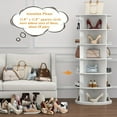 thumbnail image 5 of 6-Tier Spinning Shoe Rack Tower - 360° Revolving Lazy Susan Shoe Organizer with Free Standing Design - Perfect for Entryway, Living Room, and Hallway Storage, 5 of 6