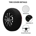 thumbnail image 2 of KLL Sunset Truck Highway Pattern 14-17 inch Spare Tire Cover Universal Wheel Protector for Truck SUV Trailer Camping Rv Tire Covers-15 inch, 2 of 6
