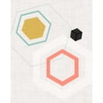 thumbnail image 2 of Fagalde, Jarman 15x18 White Modern Wood Framed Museum Art Print Titled - Mod Geometry II, 2 of 4