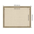 thumbnail image 5 of Kate and Laurel Framed Fabric Pinboard 26 x 20, Neutral Weave Printed Linen Classic Bulletin Board for Use as a Vision Board or Wall Organization, Woodgrain Stripe Mocha Frame, 5 of 8