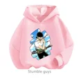 thumbnail image 3 of Ropa para niños, sudadera de una pieza para niños, ropa para niñas, primavera y otoño, sudadera con dibujos animados de Anime Luffy Zoro, traje para adolescentes, camisetas con capucha de Sonic, 3 of 5