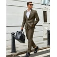 thumbnail image 3 of COOFANDY Men Suits Classic Fit 2 Piece Suit Set One Button Casual Blazer Wedding Bussiness Suit Separates, 3 of 6