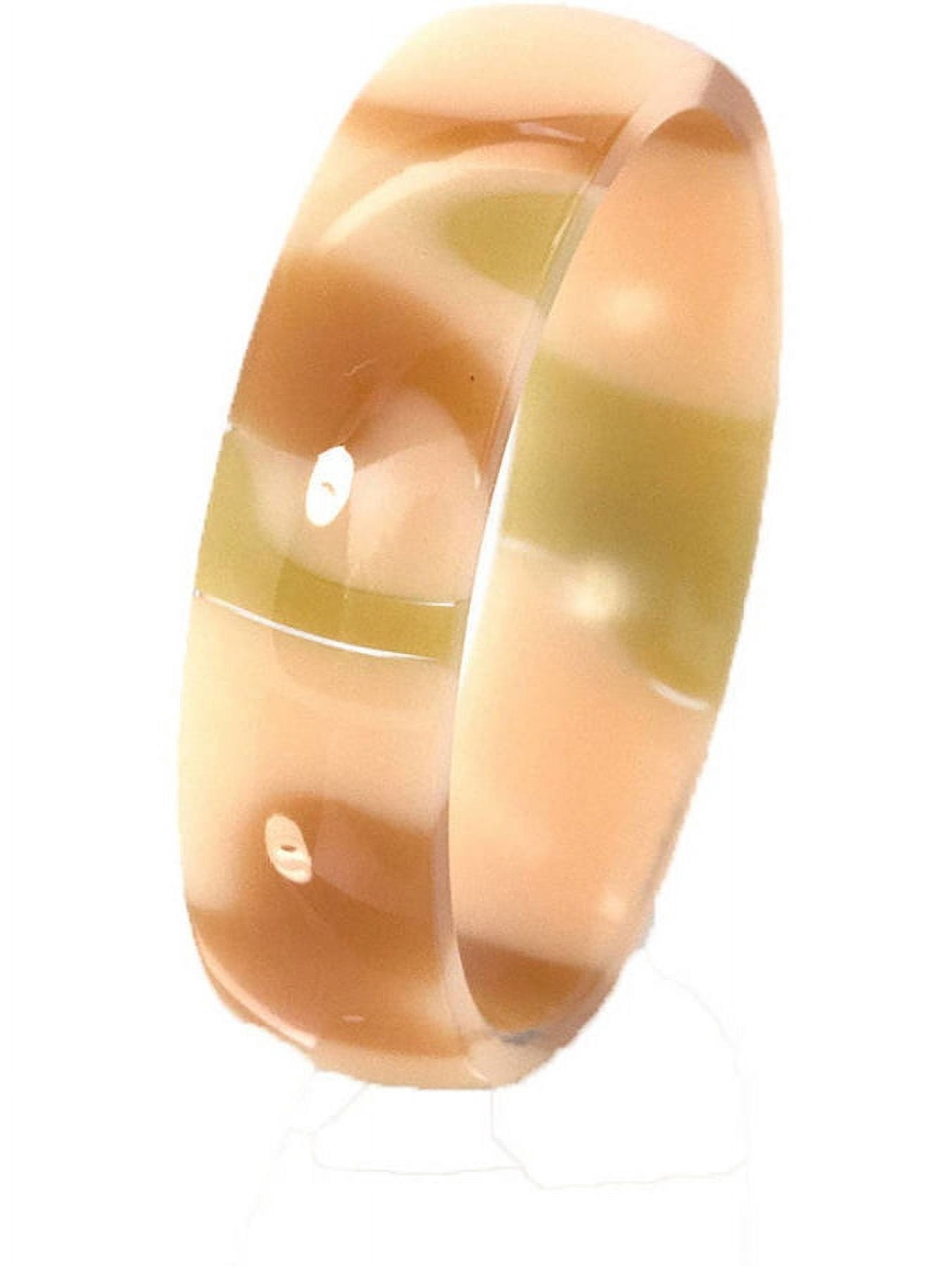 6mm Half-Round Desert Camo Swirl Stackable Ring
