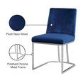 thumbnail image 2 of Meridian Furniture Heidi Navy Velvet Dining Chair (Set of 2), 2 of 5