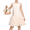 Beige, variant on Sunny Fashion Girls Dress White Lace Flowy A-line Tiered Sleeveless Sundress Wedding Party 7 Years