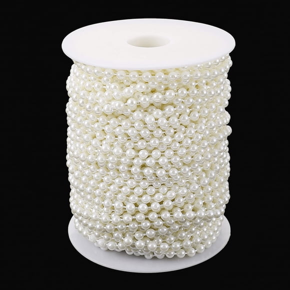 Cadena de Perlas Garland Jerler 24.6 Metros Cuentas Ivorio 6 mm