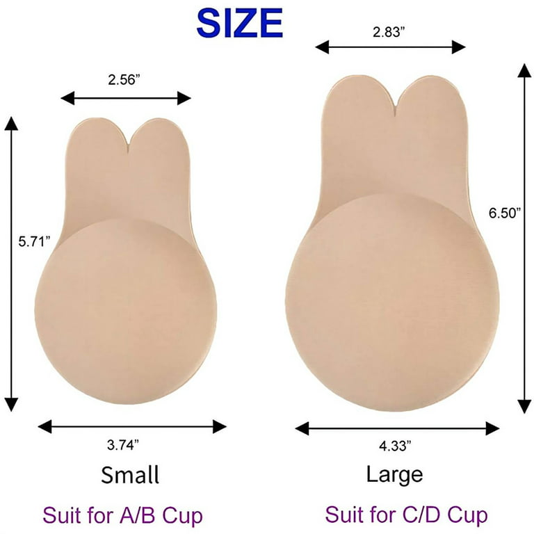 Reusable Silicone Bust Nipple Cover Pasties Stickers Women Breast Self Adhesive  Invisible Bra Lift Tape Push Up Strapless Bra2pcs
