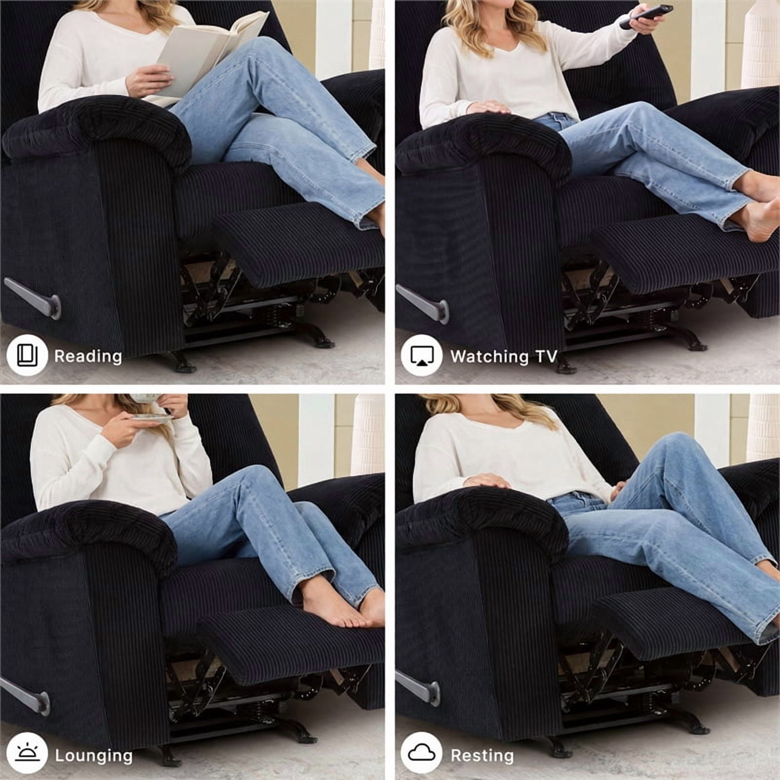 Signature Design by Ashley Furniture SimpleJoy Onyx Recliner