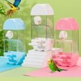 thumbnail image 3 of Ktlvex Automatic Bird Water Dispenser, Bird Cage Water Dispenser, Plastic No Mess Suspended Birds Feeder No Drip for Cockatiel Budgie Conure Lovebirds, Blue, 3 of 4