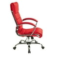 thumbnail image 2 of Executive Chair with Thick Padded Red Faux Leather Seat, 2 of 3