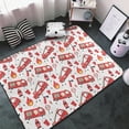 thumbnail image 3 of Fire Truck Shaggy Area Rug, Rugs for Living Room Bedroom Non Slip Door Mat Indoor Carpet Machine Washable Nursery Home Decor Floor Mats for Entryway 60x39in-#, 3 of 5