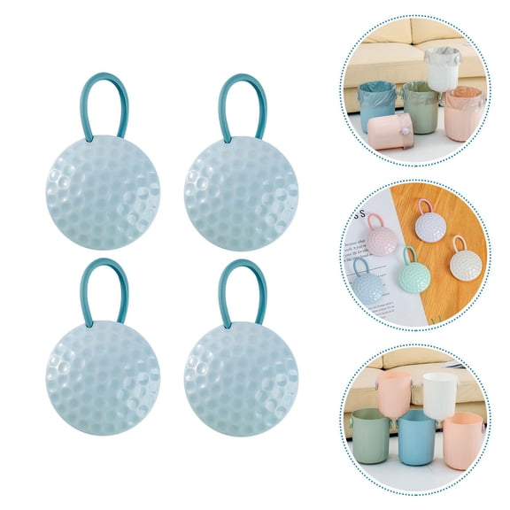 Amosfun Blue Trash Bag Clamp for Home Use, Magnetic Clip for Garbage Can, 4Pack