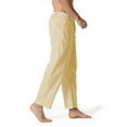 thumbnail image 4 of Mens Jogger Pants Casual Pant With Stretch Solid Khaki Xxxl, 4 of 5