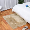 thumbnail image 2 of REGALWOVEN Faux Fur Area Rug Fluffy Carpet for Bedroom, Khaki 2x3 Feet, 2 of 8