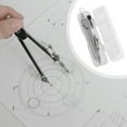 thumbnail image 2 of Qiweii Stainless Steel Compass, Precision Drawing Tool, Home School Office Stationery, 2 of 6